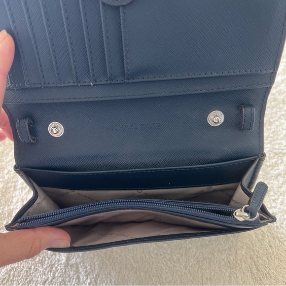 Michael Kors Dark Blue Wallet - Picture 3 of 12